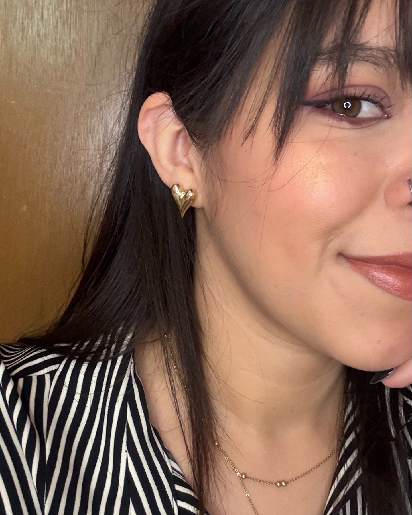 Aretes Corazón Bombacho