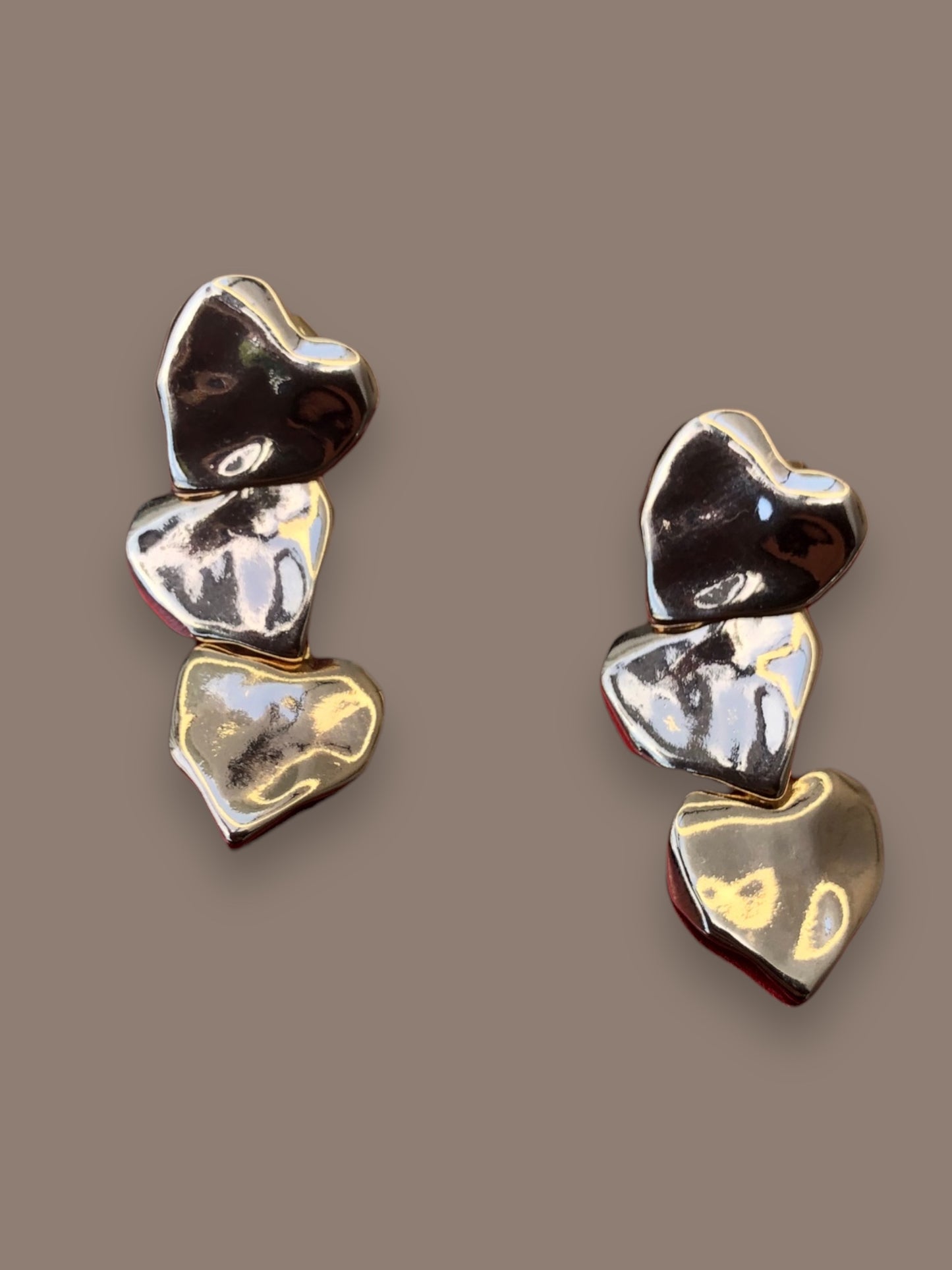Aretes 3 Hojuelas Corazón