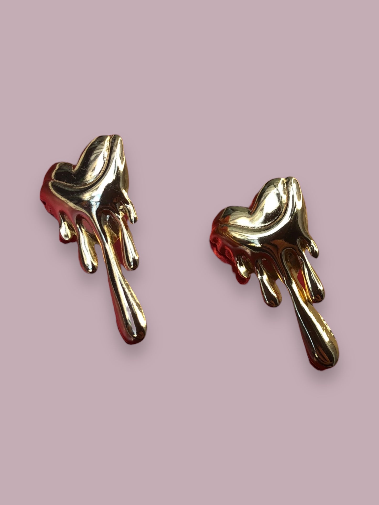 Aretes Corazón Derretido