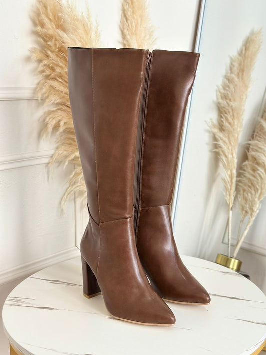 Botas Milán Chocolate Liso