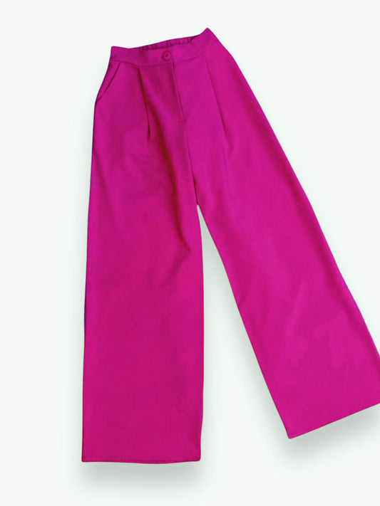Pantalón Recto Media Pinza Fiusha
