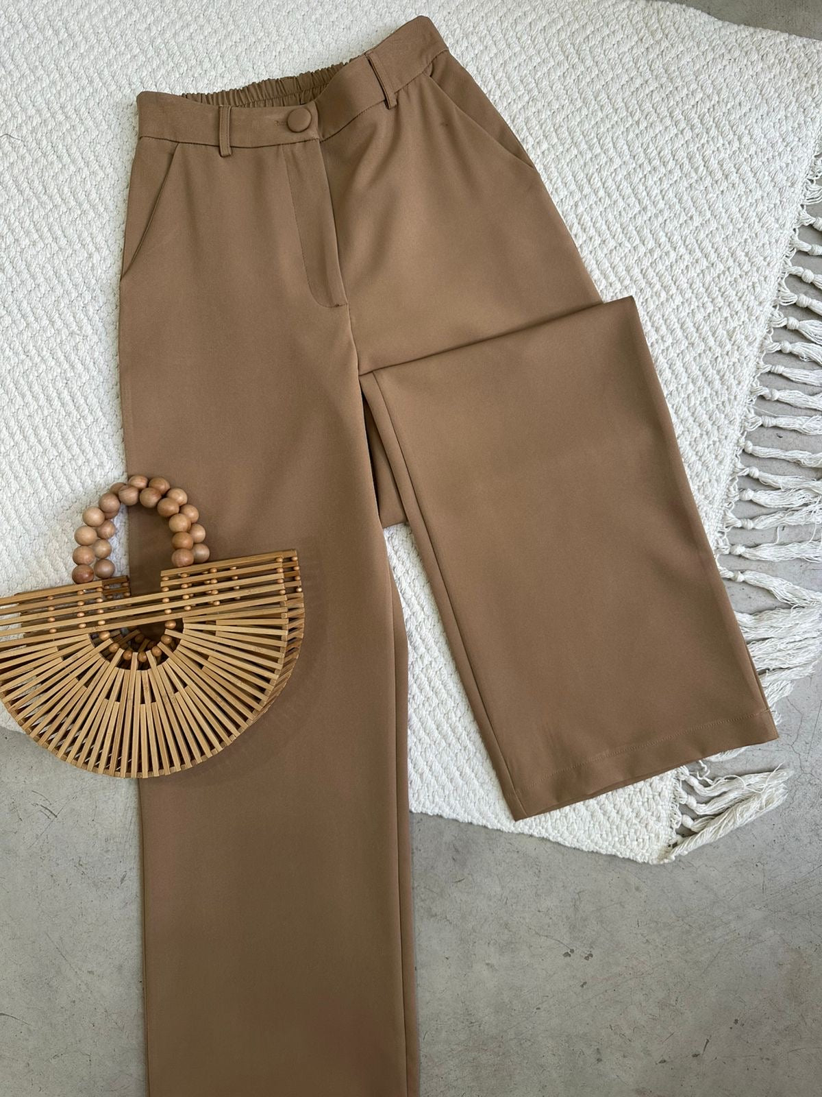 Pantalón Recto Moka