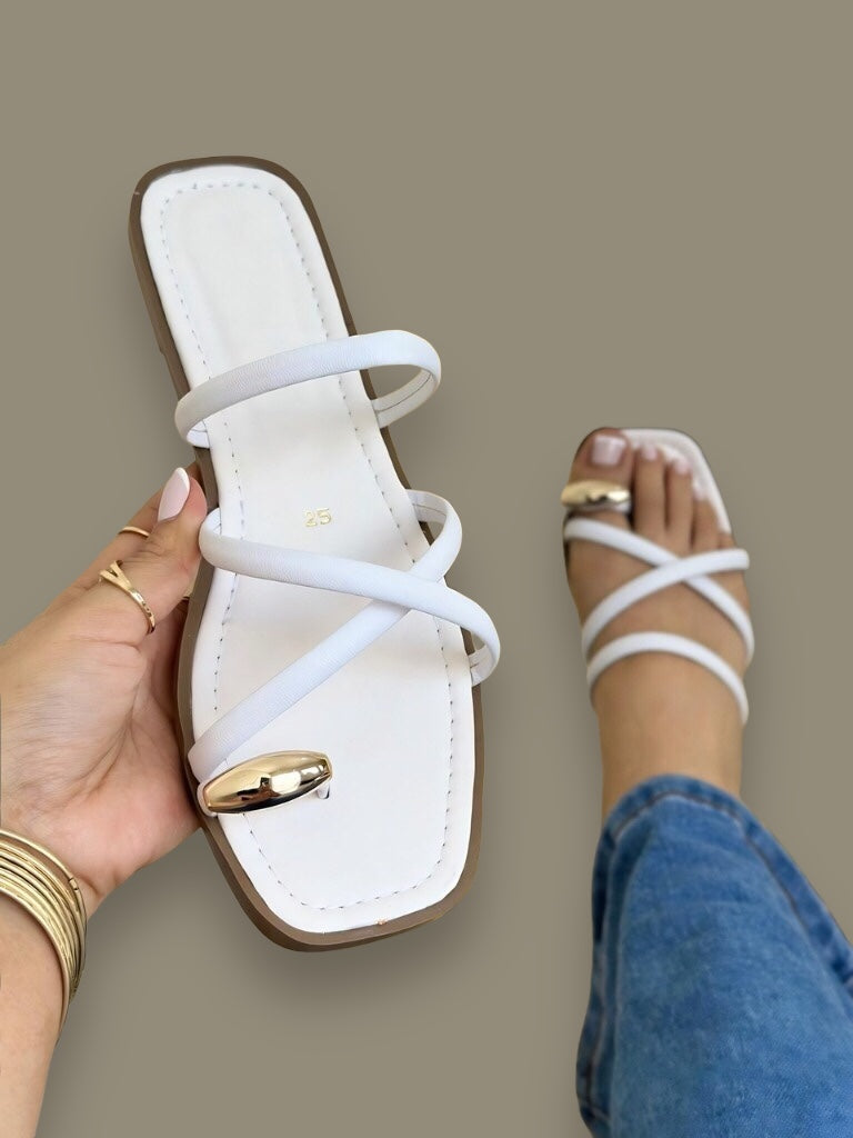 Sandalias El Cairo Blanco