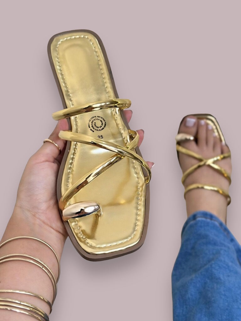 Sandalias El Cairo Oro
