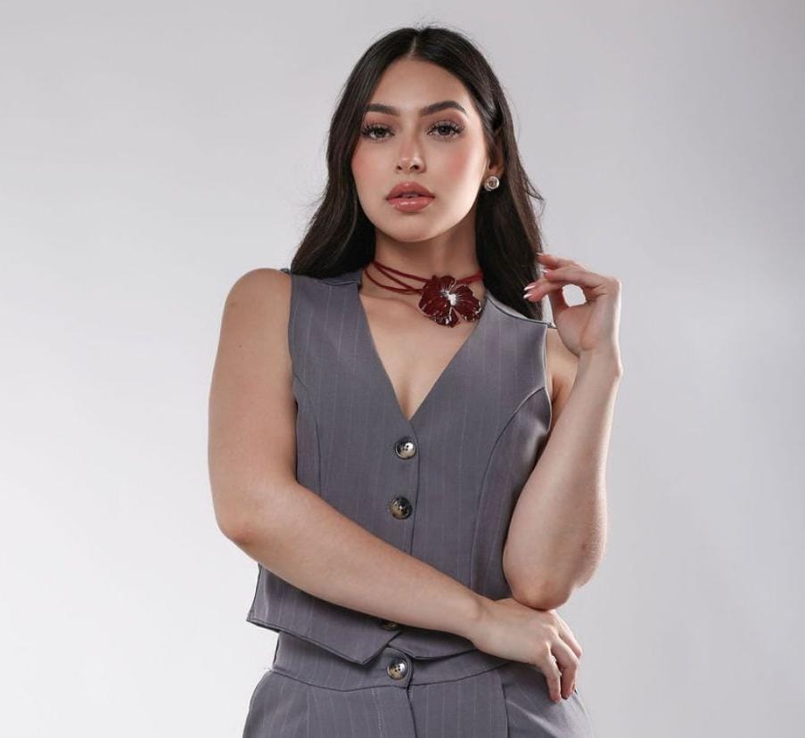 Set Lineas Gris Oxford