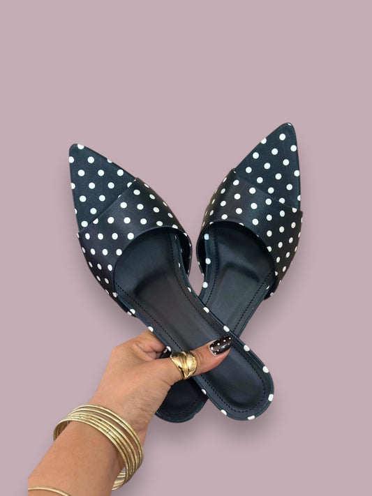 Tacones Las Vegas Polka Dot Black