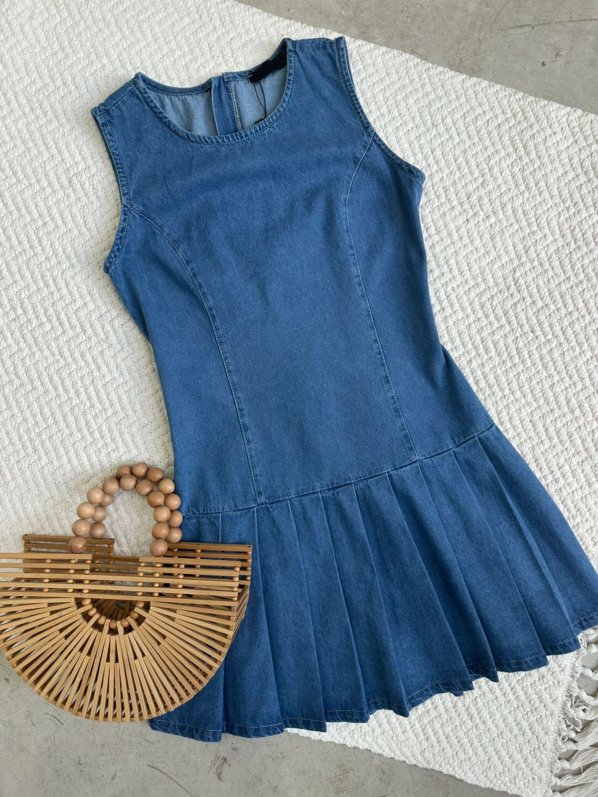 Vestido Antonella Denim Claro