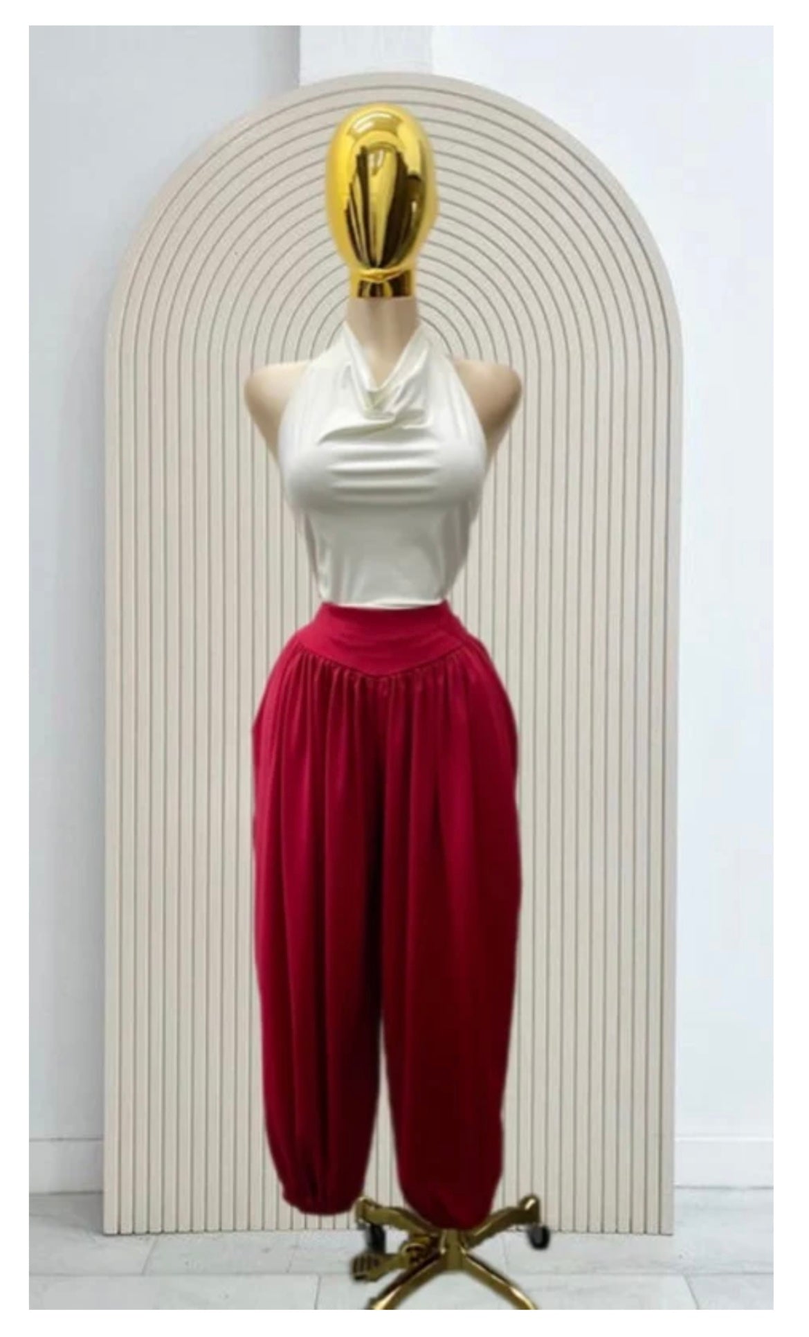 Pantalón Harem Rojo