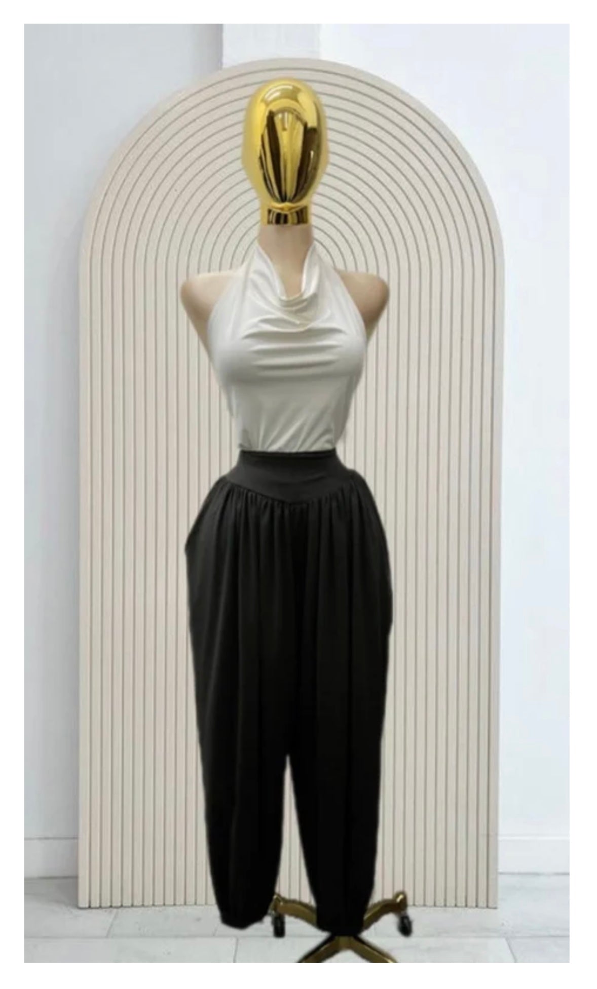Pantalón Harem Negro