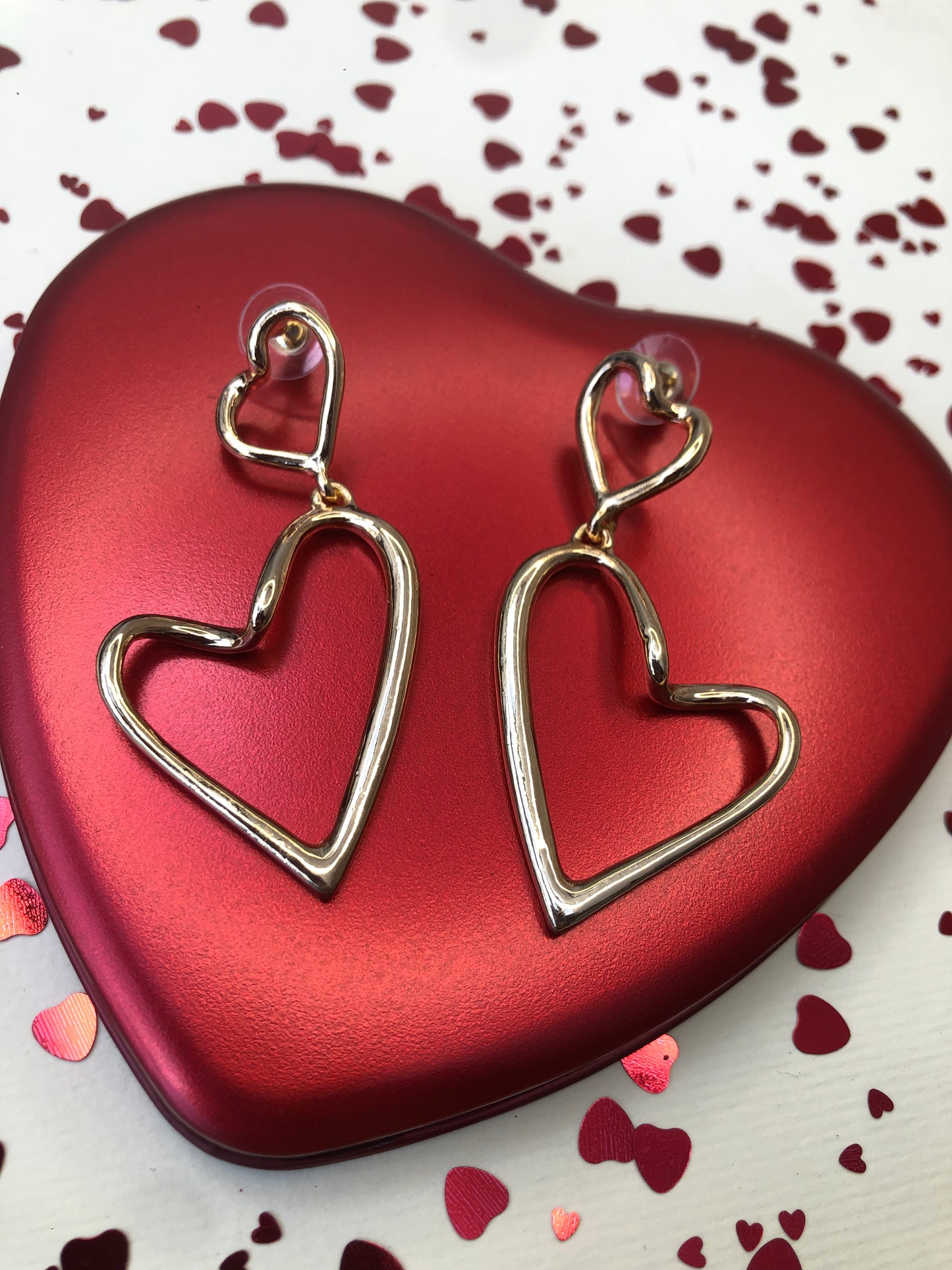 Aretes Doble Corazón