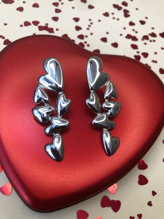 Aretes Multi Corazones