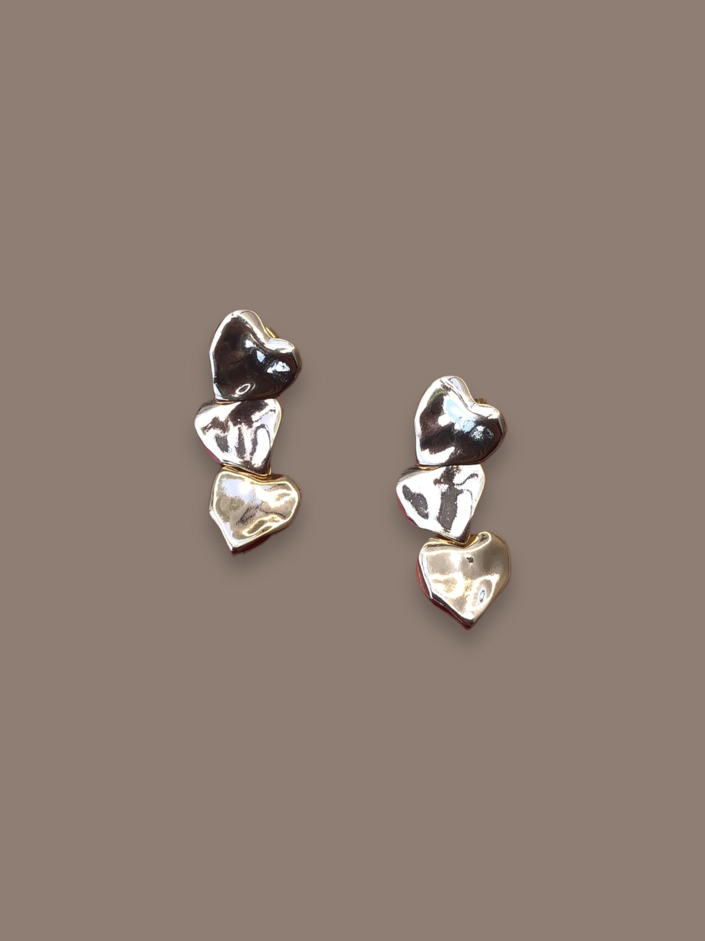Aretes 3 Hojuelas Corazón