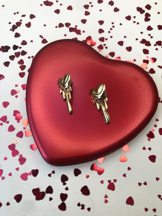 Aretes Corazón Derretido