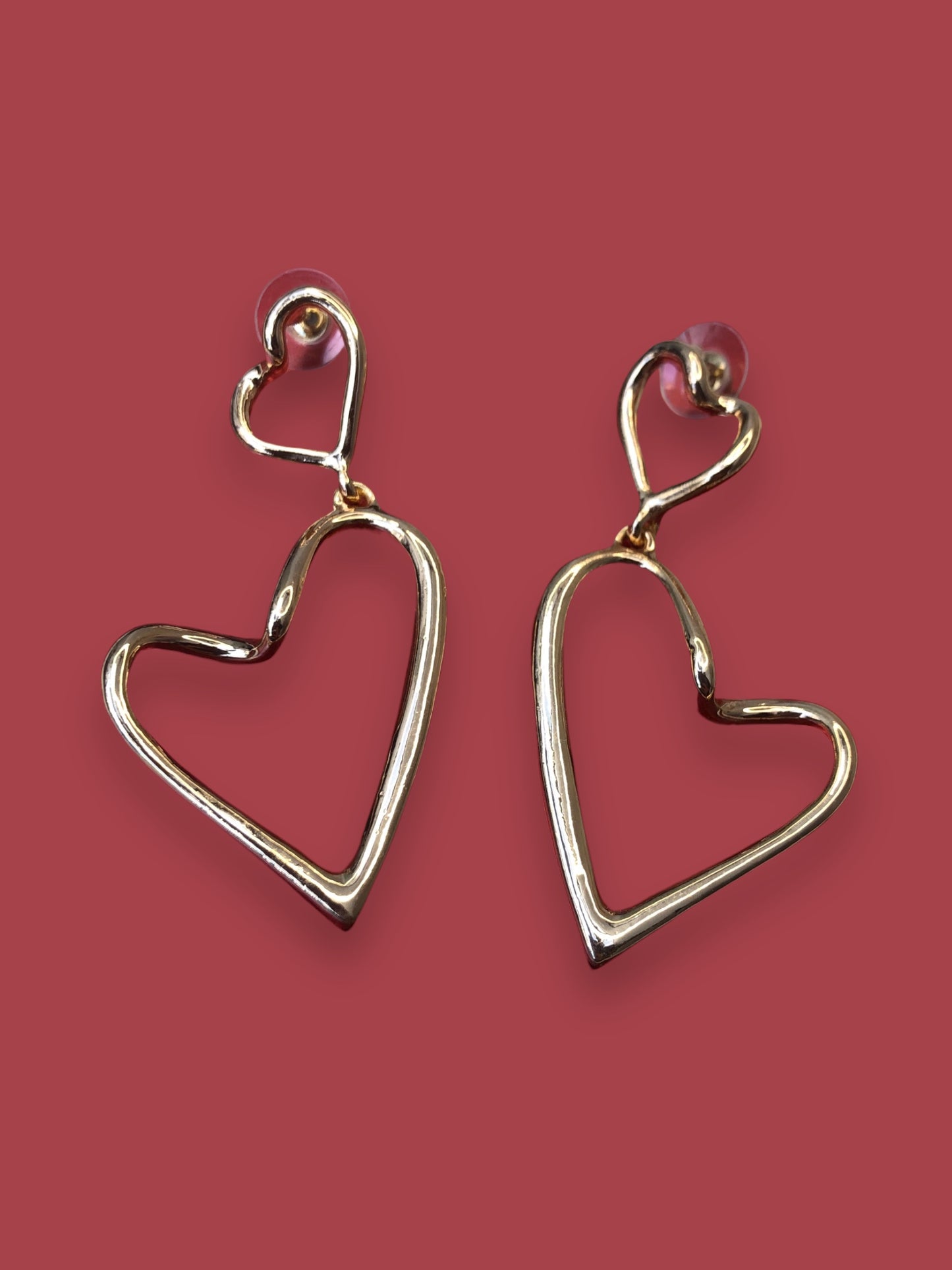 Aretes Doble Corazón