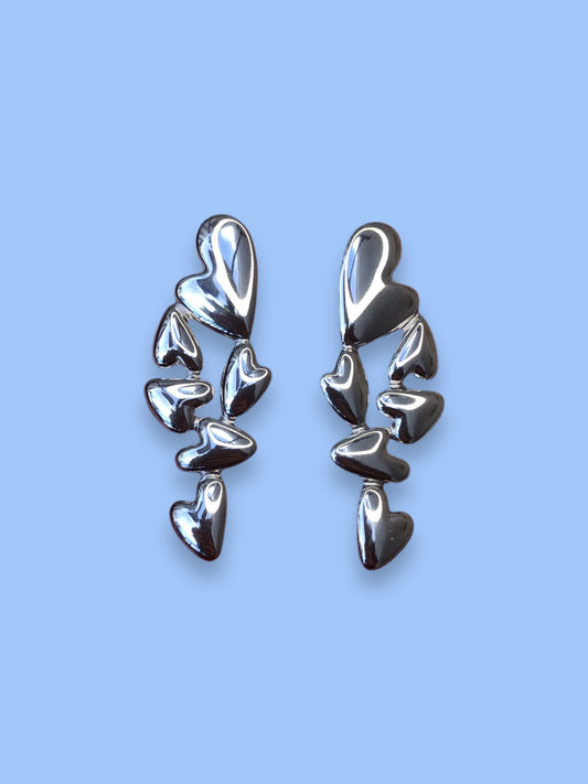 Aretes Multi Corazones