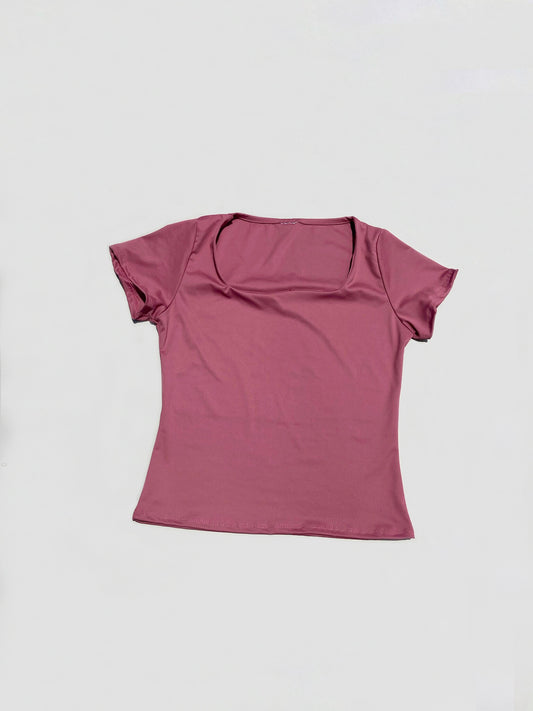 Blusa Escote Cuadrado Mauve