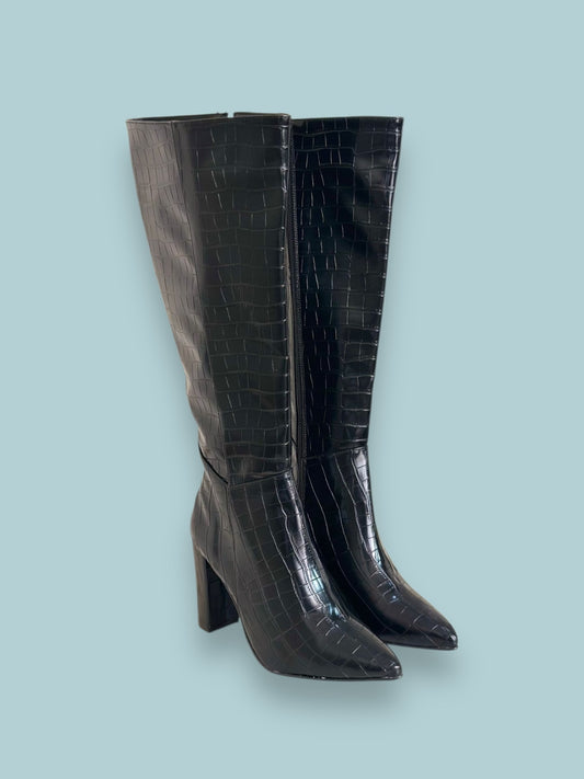 Botas Milán Black Croco