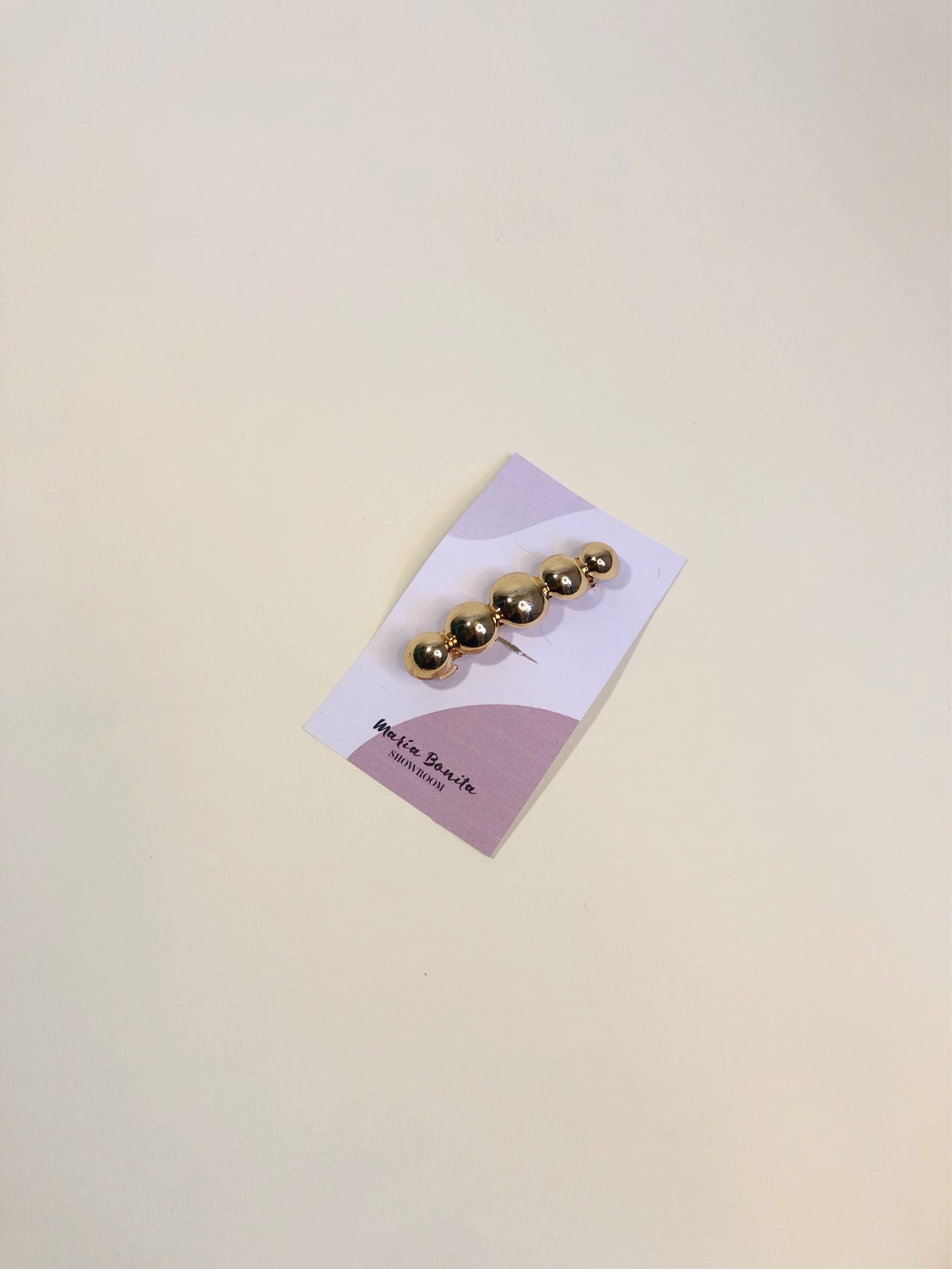 Broche Bolitas Doradas