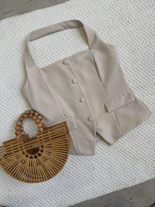Chaleco Aitana Beige