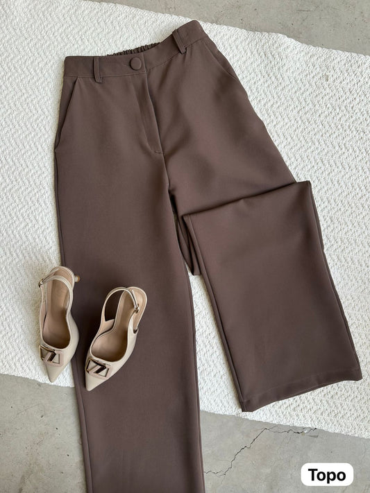 Pantalón Recto Topo