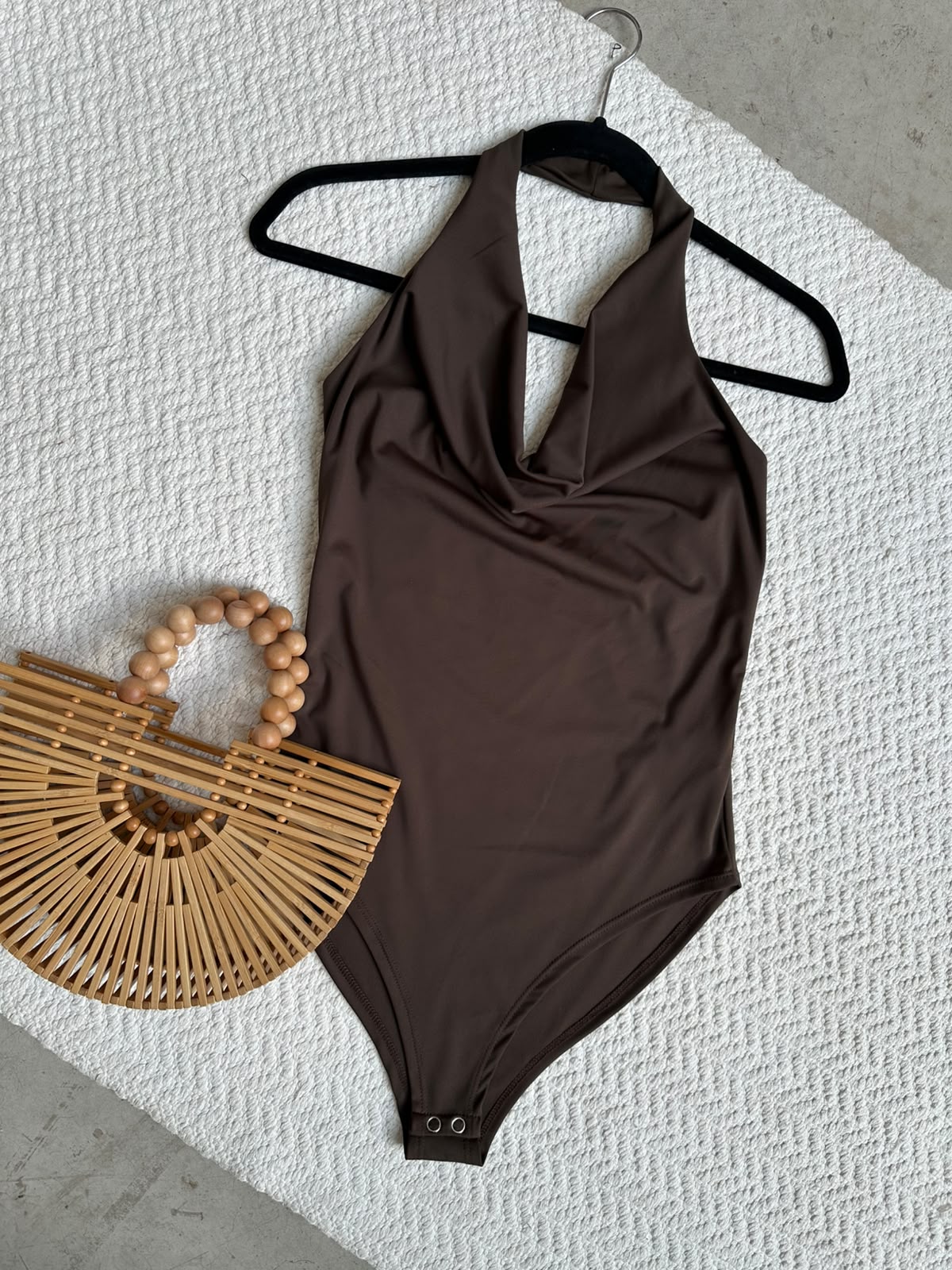 Pantiblusa Cowl Halter Cocoa