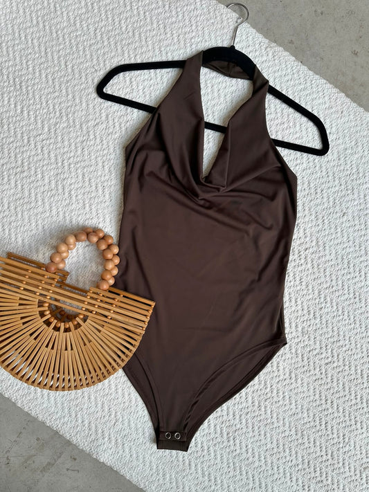 Pantiblusa Cowl Halter Cocoa