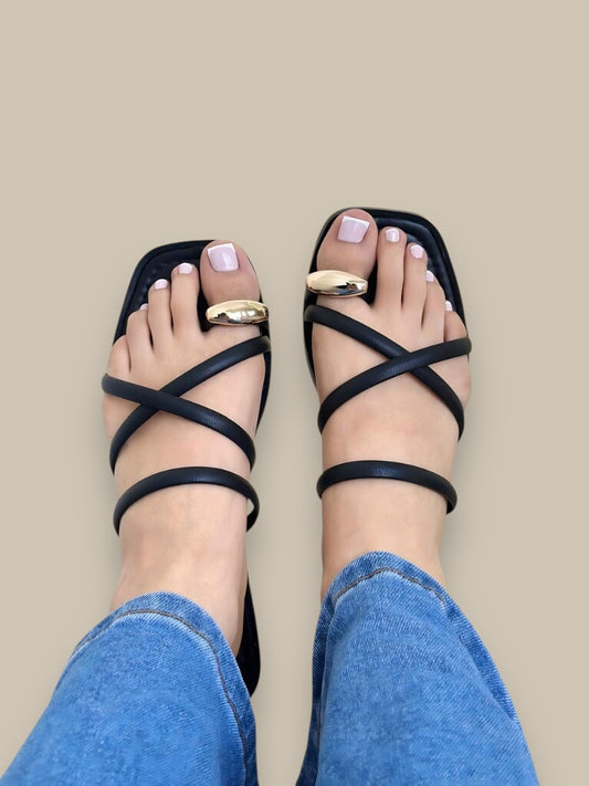 Sandalias El Cairo Negro