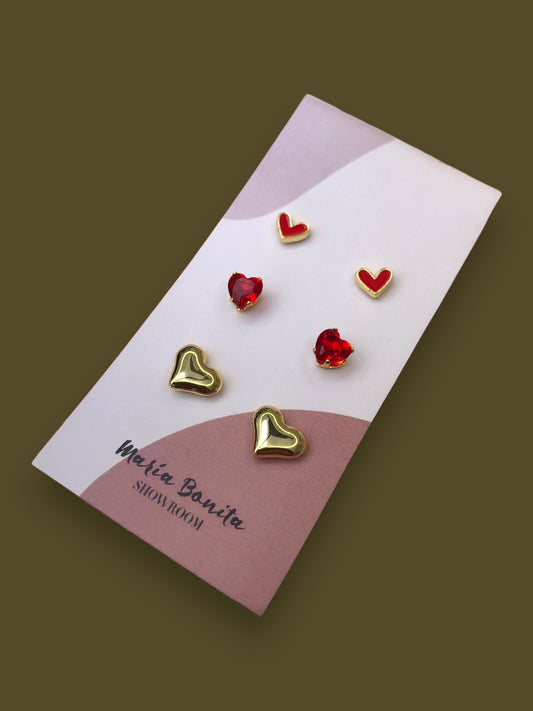 Set Broqueles Valentines