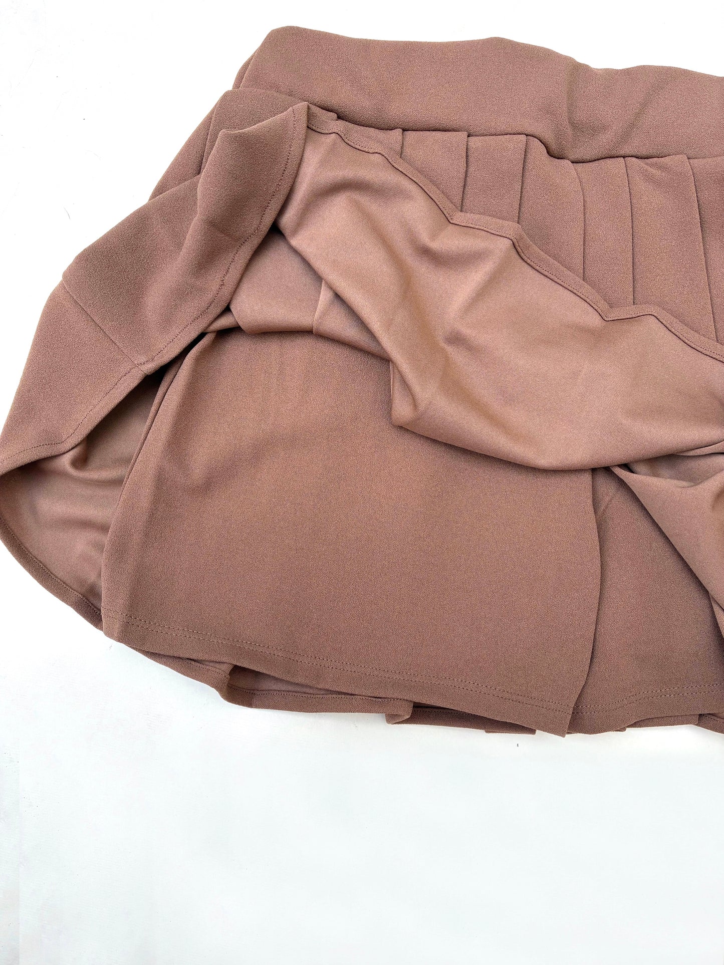 Short Falda Tableada Moka
