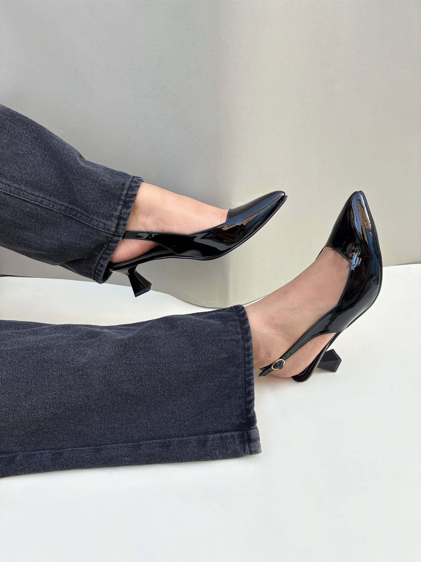 Tacones Mónaco Negro