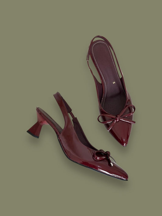 Tacones Burdeos Vino