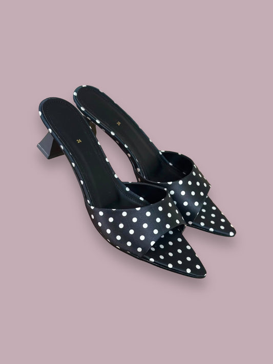 Tacones Las Vegas Polka Dot Black