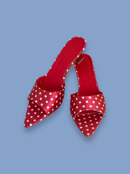 Tacones Las Vegas Polka Dot Cherry