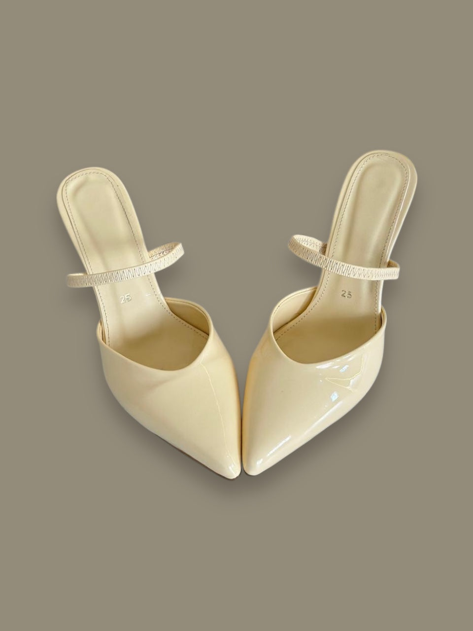Tacones Manhattan Mantequilla