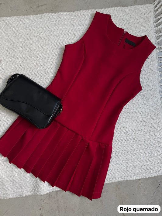 Vestido Antonella Rojo Quemado