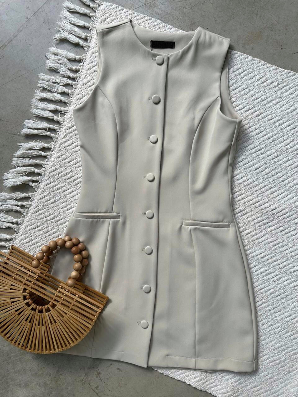 Vestido Fran Hueso