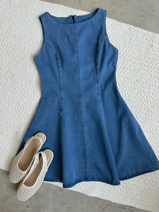 Vestido Martina Denim Tono Medio
